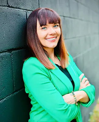 Portrait of AFAvH staff member Jessica Strattard Hamilton.