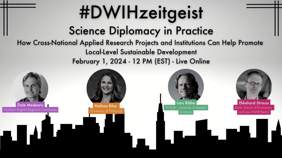 Panel discussion invitation to an AFAvH academic event focusing on scientific diplomacy.